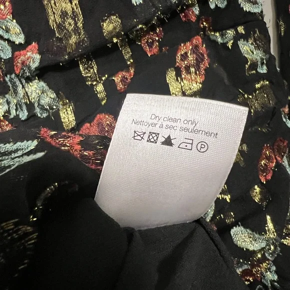 Veronica Beard Magg Floral Roses Ruched Silk Dress 6 - Picture 12 of 12